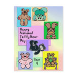 National Teddy Bear Day September 9 Postcards