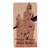 Native American Bookplate Personalized Shipping Labels