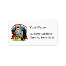 Native American Ceremony Personalized Address Label