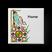 Native American Design buttons