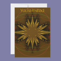 Native American Fractal Pattern invitations