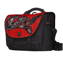 Native American Haida Art Otter Illustration Commuter Bags