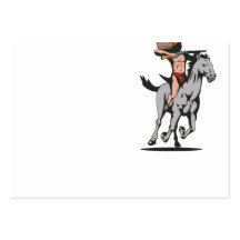 Native American Indian Riding Horse Business Cards