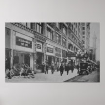 Native American Indian Vendors Seattle WA 1905 Posters