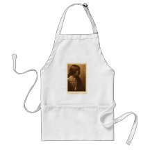 Native American Indian Vintage Portrait Apron