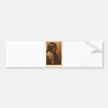 Native American Indian Vintage Portrait Bumper Sticker