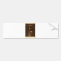 Native American Indian Vintage Portrait Bumper Sticker