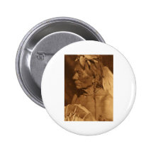 Native American Indian Vintage Portrait Buttons