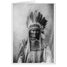 Native American Indian Vintage Portrait Greeting Cards