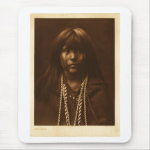Native American Indian Vintage Portrait Mouse Pad