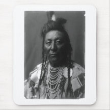 Native American Indian Vintage Portrait Mouse Pad