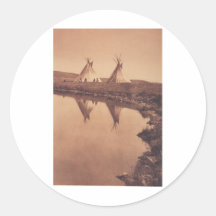 Native American Indian Vintage Portrait Sticker