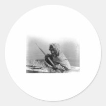 Native American Indian Vintage Portrait Stickers