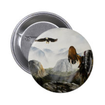Native American Painting~ Welcome Friend Buttons