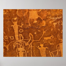 Native American petroglyphs, Rochester Panel, Posters