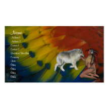 Native American Profile Card Business Card Templates