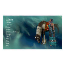 Native American Profile Card Business Card