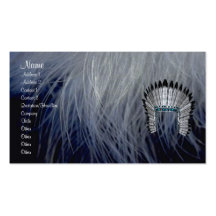 Native American Profile Card Business Card Template