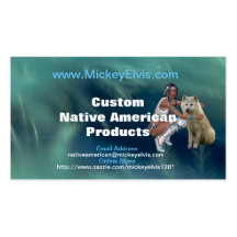 Native American Profile Card Business Cards