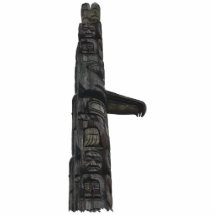 Native American Totem Pole 3 Sculpted Magnet Acrylic Cut Out