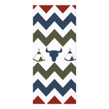 Native American Tribal Chevron Skulls Tipi Arrows Invitation