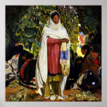 native american woman poster