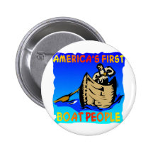 Native Americans, Americas First Boat People Buttons