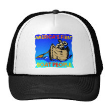 Native Americans, Americas First Boat People Mesh Hats