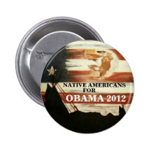 Native Americans for Obama 2012 Pins