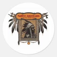 NATIVE AMERICANS For Over 10,000 Years Stickers