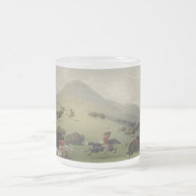 Native Americans Hunting Frosted Mug