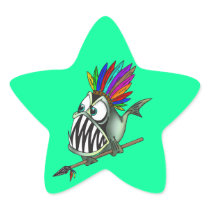 Native Piranha Stickers