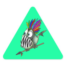 Native Piranha Triangle Stickers