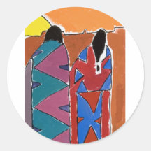 Native Sunset Stickers