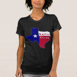 Native Texan Flag Map Tee Shirt