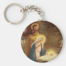 Nativité vintage de Noël, bébé Jésus de Mary Josep Porte-clefs