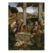 Nativity - Domenico Ghirlandaio Postcards