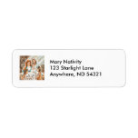 Nativity Painting with Little Shepherd Boys Custom Return Address Label