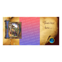 NATIVITY PARCHMENT Blue Sapphire Monogram