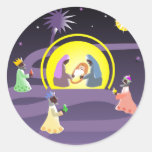 Nativity Round Sticker