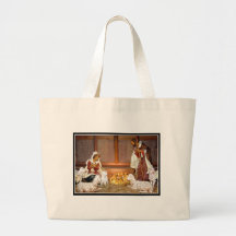 Nativity Scene/Holy Family Canvas Bags