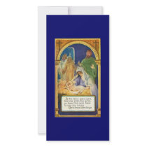 Nativity Scenes & Santa Customized Photo Card