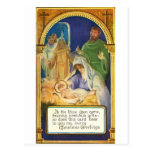 Nativity Scenes & Santa Postcard