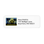 Nativity Silhouette Joy to the World Labels