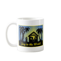 Nativity Silhouette Joy to the World Mug