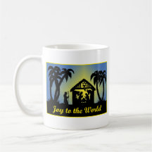Nativity Silhouette Joy to the World Mug