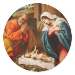 Nativity Round Sticker