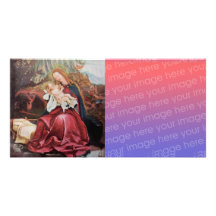 NATIVITY WITH ANGELS - MAGIC OF CHRISTMAS Digital Photo Greeting Card