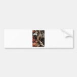 NATIVITY WITH WHITE LILLES - MAGIC OF CHRISTMAS BUMPER STICKERS