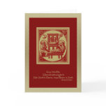 Nativity Woodcut Christmas Card
